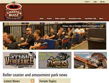 Tablet Screenshot of coasterbuzz.com